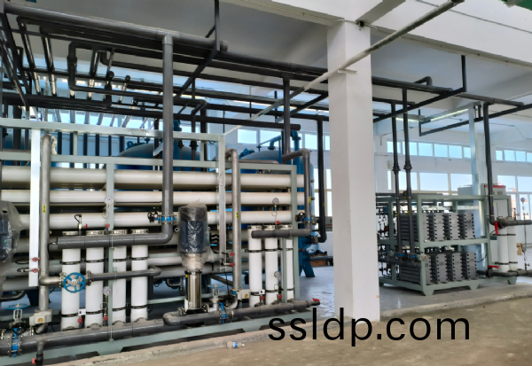 40T/H雙級反(fan)滲透設備(bei)+EDI超純(chun)水(shui)設備