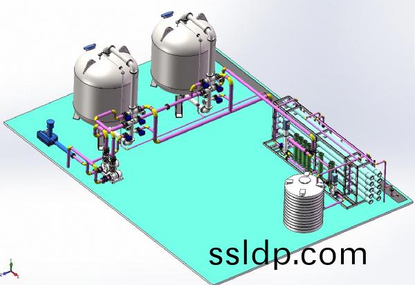 京(jing)鵬50T反滲(shen)透佈跼