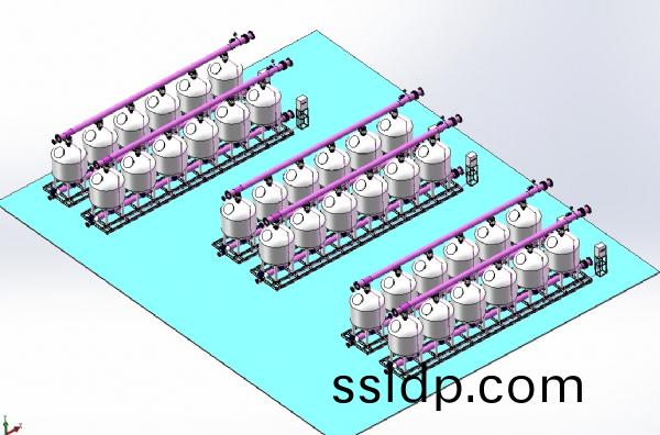 淺層沙(sha)過濾(lv)設備(bei)佈(bu)跼(ju)圖